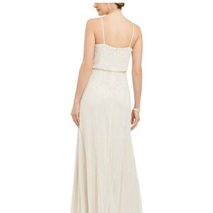Elegant Cream Lace Maxi Dress